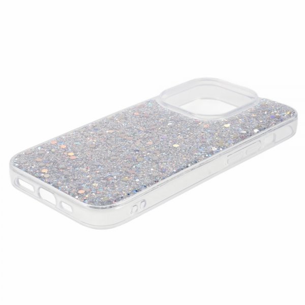 Nordic Covers iPhone 15 Pro Deksel Sparkle Series Stardust Silver
