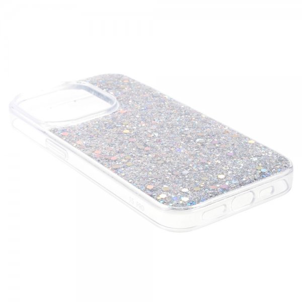Nordic Covers iPhone 15 Pro Deksel Sparkle Series Stardust Silver