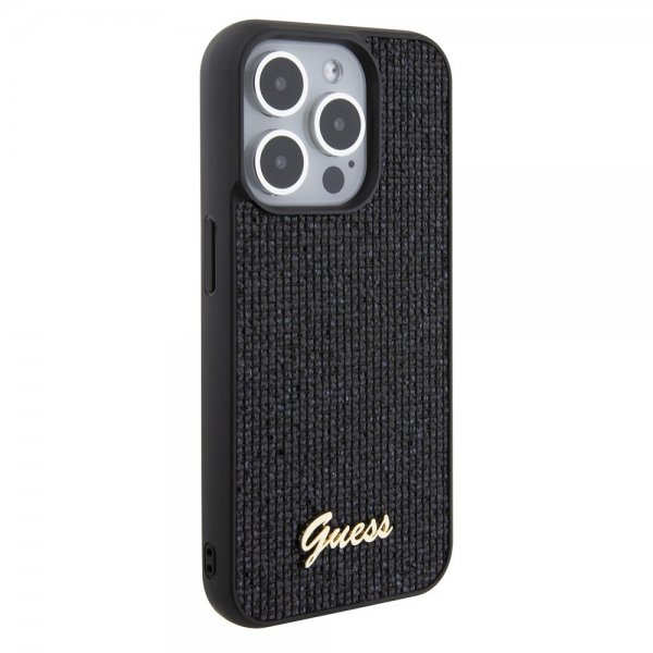 Guess iPhone 15 Pro Deksel Square Mirror Svart