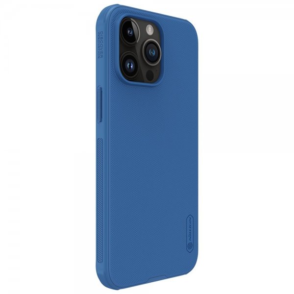 Nillkin iPhone 15 Pro Deksel Super Frosted Shield Pro Blå