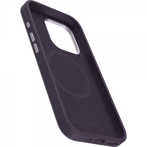 Otterbox iPhone 15 Pro Deksel Symmetry Cactus Leather MagSafe Plum Luxe