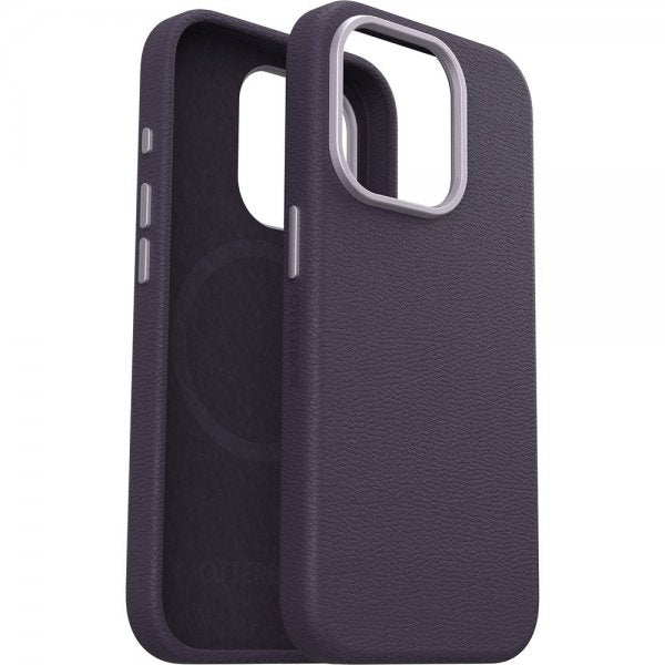 Otterbox iPhone 15 Pro Deksel Symmetry Cactus Leather MagSafe Plum Luxe