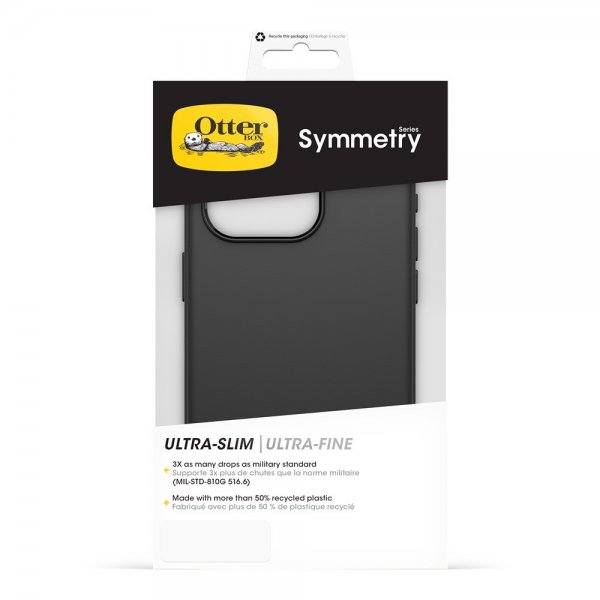 Otterbox iPhone 15 Pro Deksel Symmetry Svart