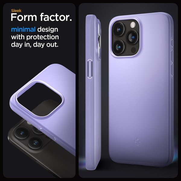 Spigen iPhone 15 Pro Deksel Thin Fit Iris Purple