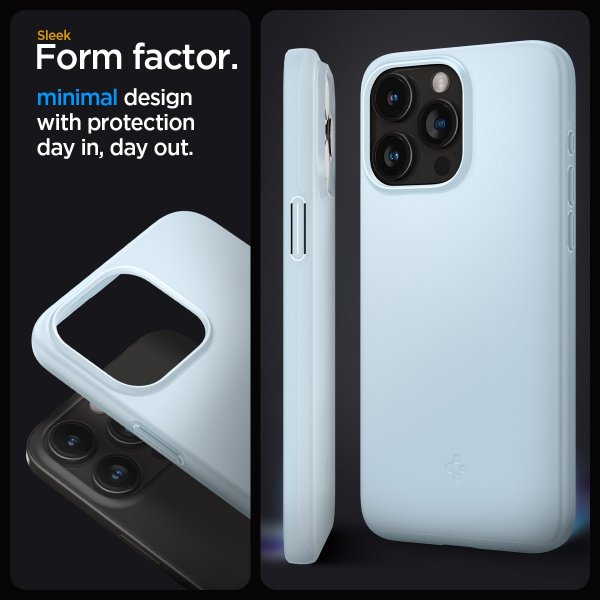 Spigen iPhone 15 Pro Deksel Thin Fit Mute Blue