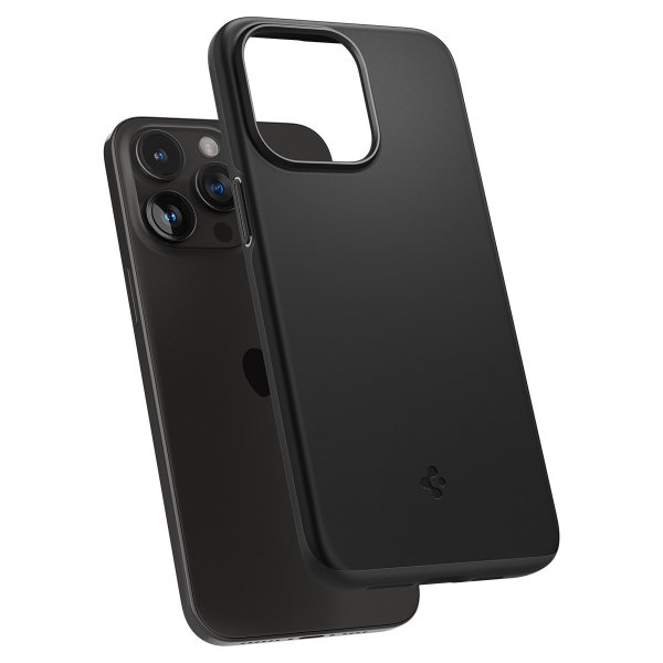 Spigen iPhone 15 Pro Deksel Thin Fit Svart