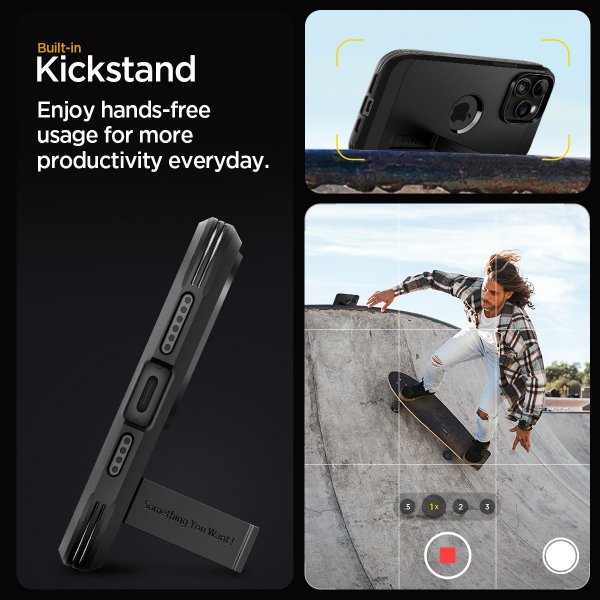 Spigen iPhone 15 Pro Deksel Tough Armor MagFit Svart