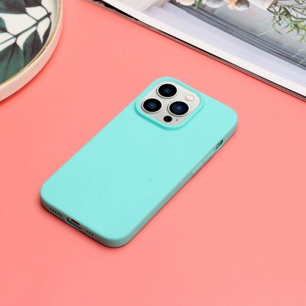 iPhone 15 Pro Deksel TPU Lyseblå