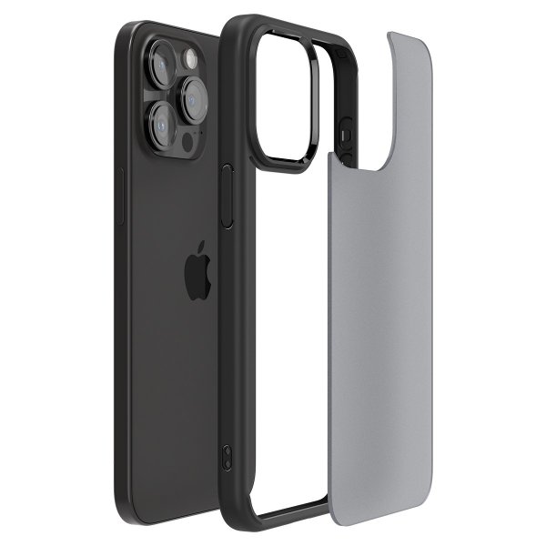 Spigen iPhone 15 Pro Deksel Ultra Hybrid Frost Black