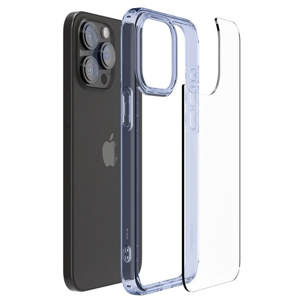 Spigen iPhone 15 Pro Deksel Ultra Hybrid Sky Crystal