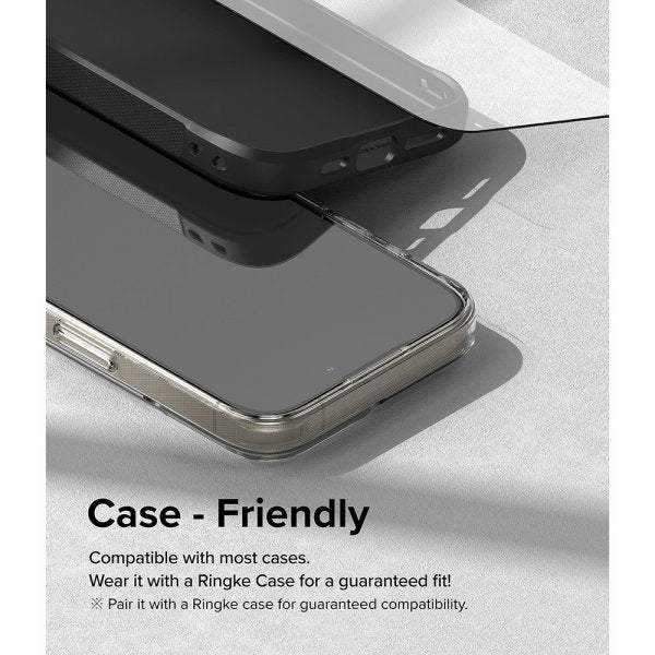 Ringke iPhone 15 Pro Skjermbeskytter Easy Slide 2-pakning
