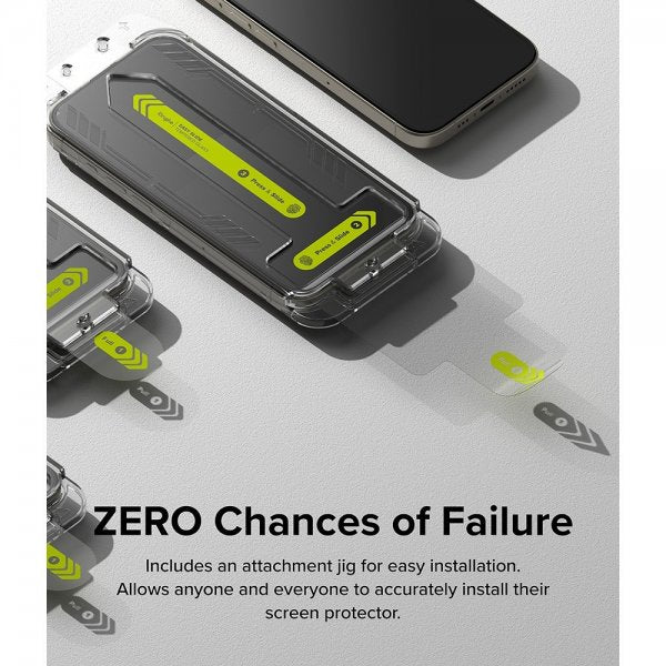 Ringke iPhone 15 Pro Skjermbeskytter Easy Slide 2-pakning