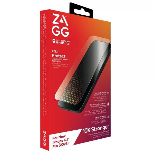 Zagg InvisibleShield iPhone 15 Pro Skjermbeskytter Glass XTR3