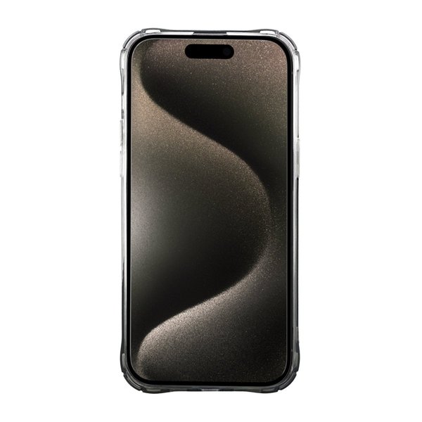 iPhone 15 Pro Deksel Kortholder Støtsikker Svart