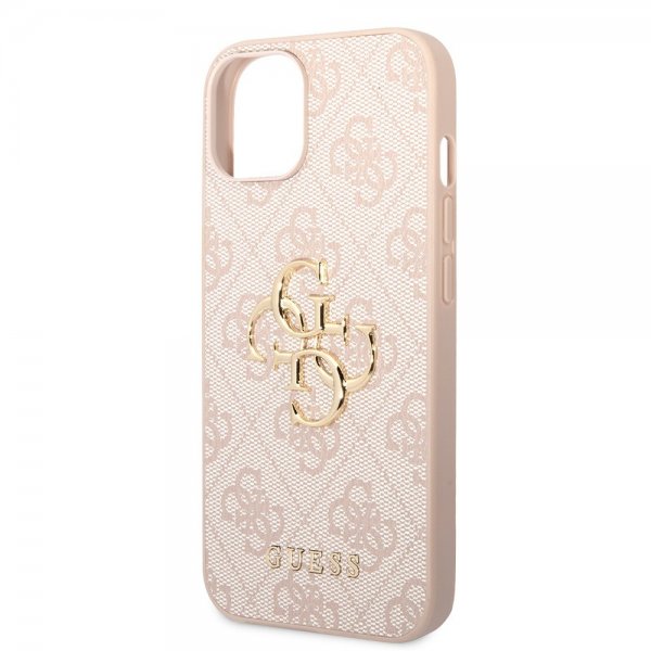 Guess iPhone 15 Deksel 4G Logo Rosa