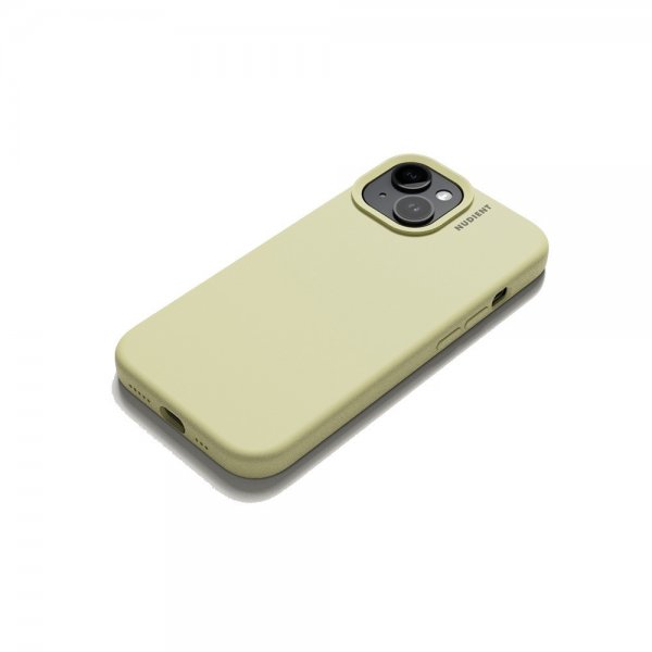 Nudient iPhone 15 Deksel Base Case Pale Yellow
