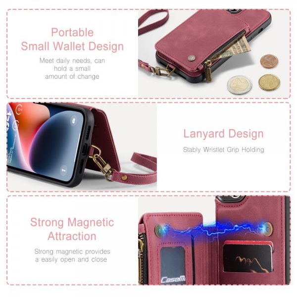 CaseMe iPhone 15 Deksel C20 Series Rød