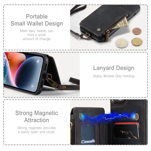 CaseMe iPhone 15 Deksel C20 Series Svart