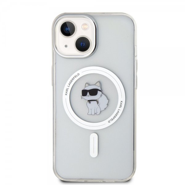 Karl Lagerfeld iPhone 15 Deksel Choupette MagSafe Transparent