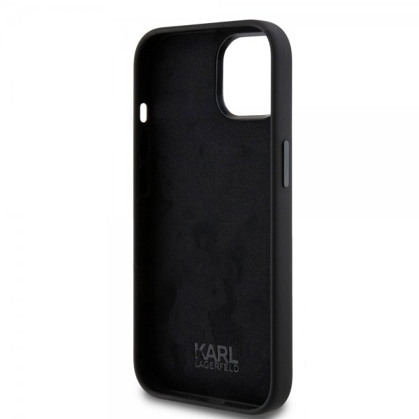 Karl Lagerfeld iPhone 15 Deksel Choupette NFT Svart