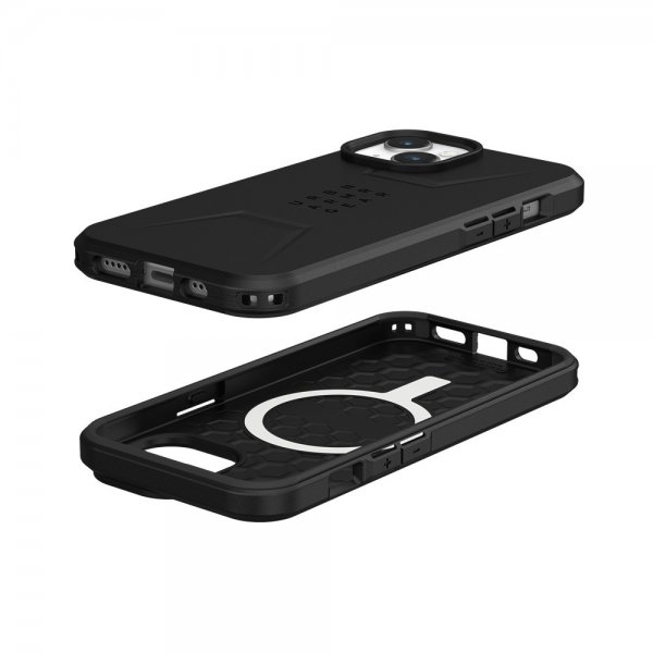 Urban Armor Gear (UAG) iPhone 15 Deksel Civilian MagSafe Svart