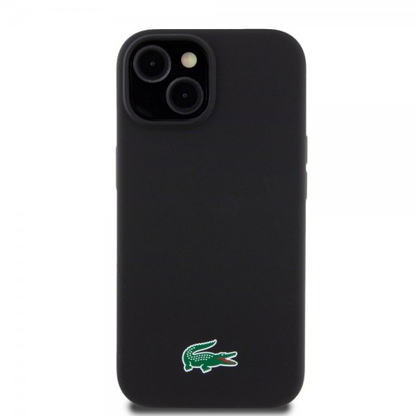 Lacoste iPhone 15 Plus Deksel Croc Logo MagSafe Svart