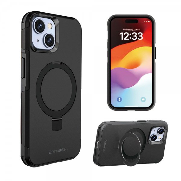 4smarts iPhone 15 Deksel Defend Case Magic Stand MagSafe