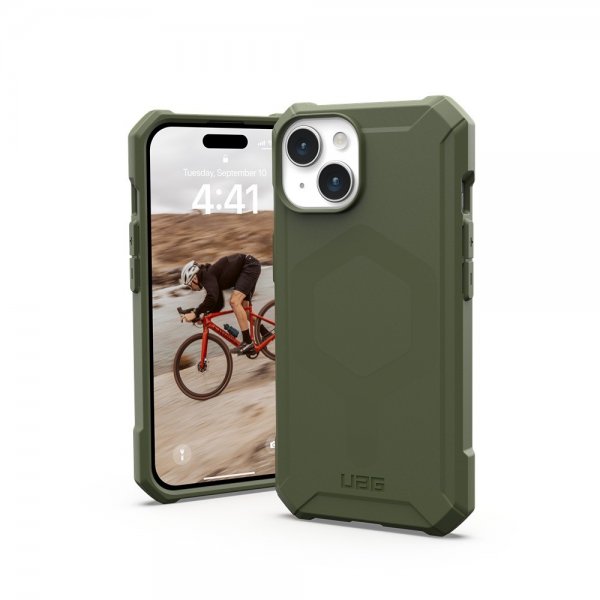 Urban Armor Gear (UAG) iPhone 15 Deksel Essential Armor MagSafe Olive Drab