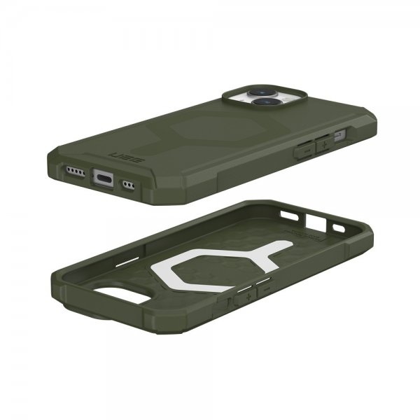 Urban Armor Gear (UAG) iPhone 15 Deksel Essential Armor MagSafe Olive Drab