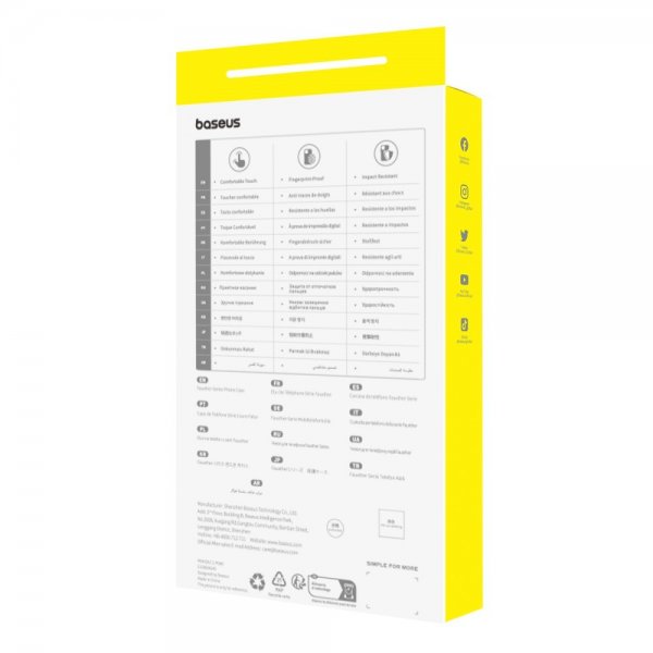 Baseus iPhone 15 Deksel Fauxther Series Oransje