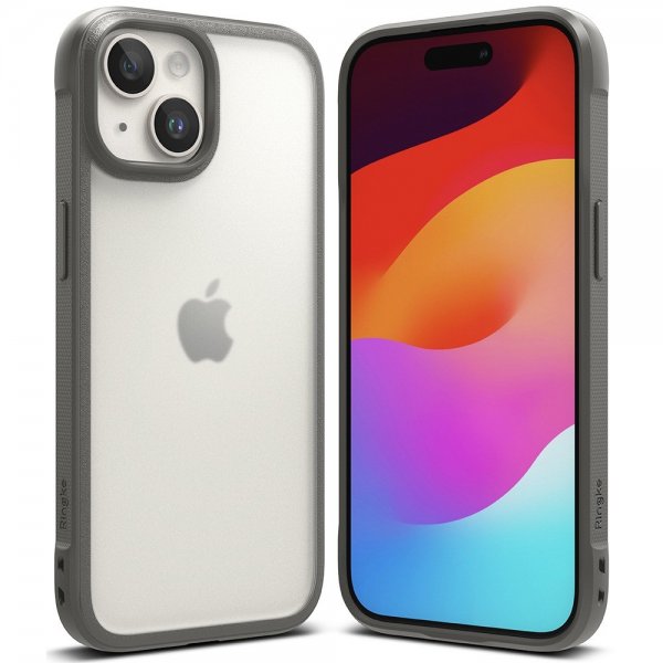 Ringke iPhone 15 Deksel Fusion Bold Matte Gray