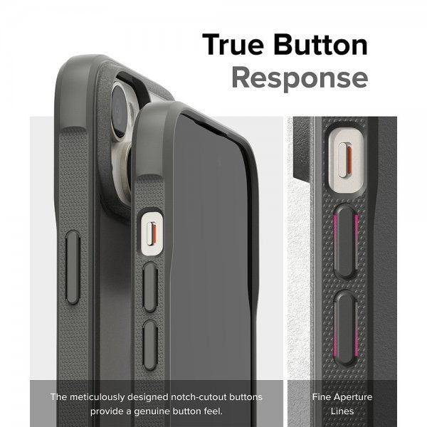 Ringke iPhone 15 Deksel Fusion Bold Matte Gray