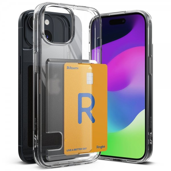 Ringke iPhone 15 Deksel Fusion Card Clear