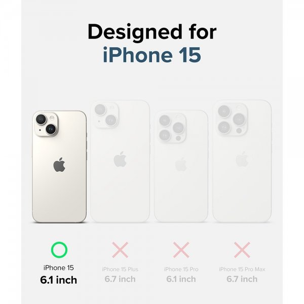 Ringke iPhone 15 Deksel Fusion Clear
