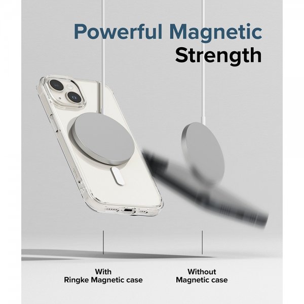 Ringke iPhone 15 Deksel Fusion Magnetic Clear