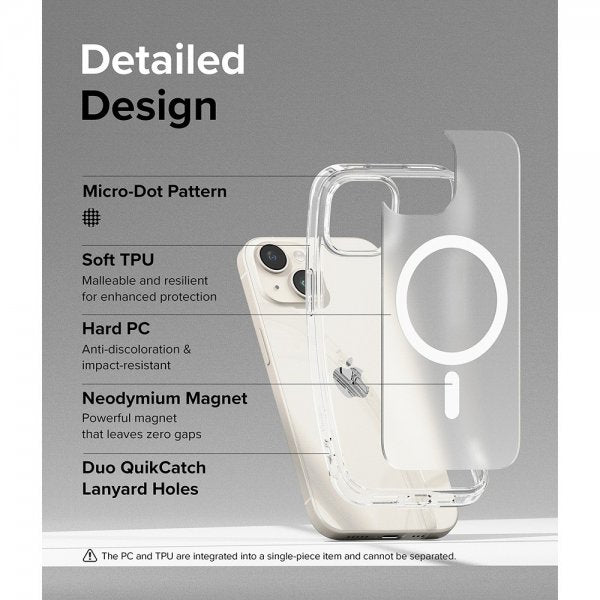 Ringke iPhone 15 Deksel Fusion Magnetic Matte