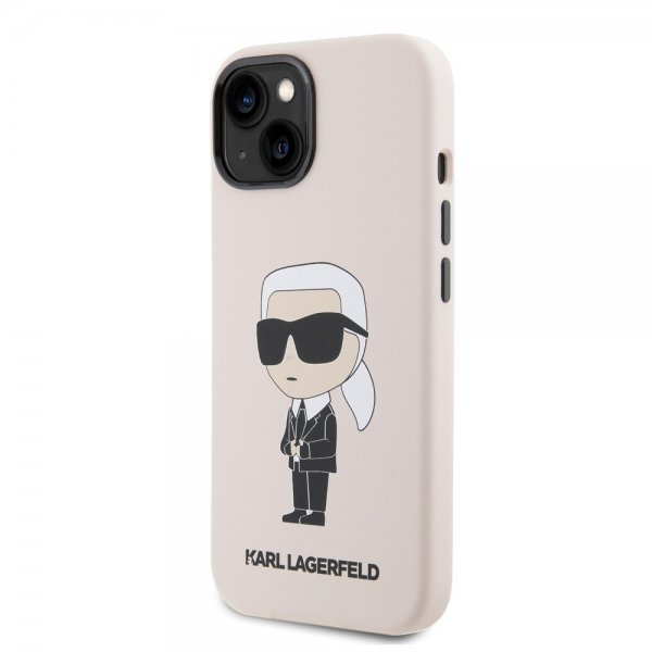 Karl Lagerfeld iPhone 15 Deksel Ikonik NFT Rosa