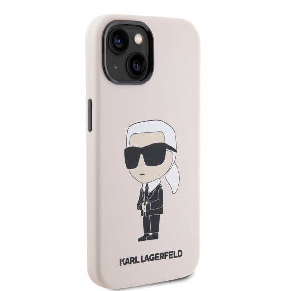 Karl Lagerfeld iPhone 15 Deksel Ikonik NFT Rosa
