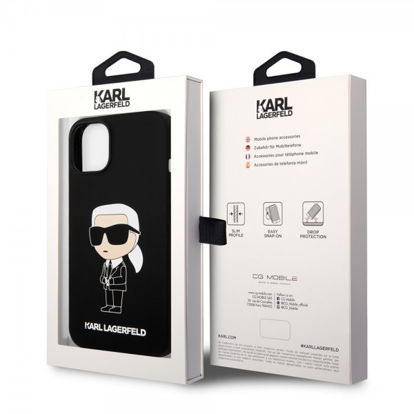 Karl Lagerfeld iPhone 15 Deksel Ikonik NFT Svart