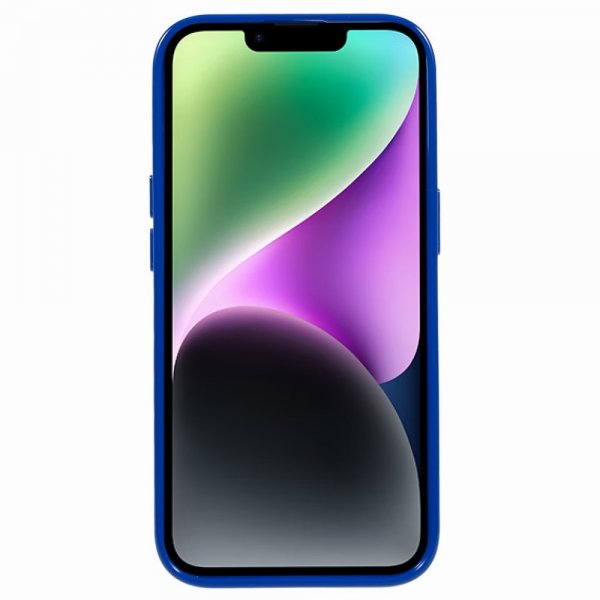 Mercury iPhone 15 Deksel Jelly Glitter Blå