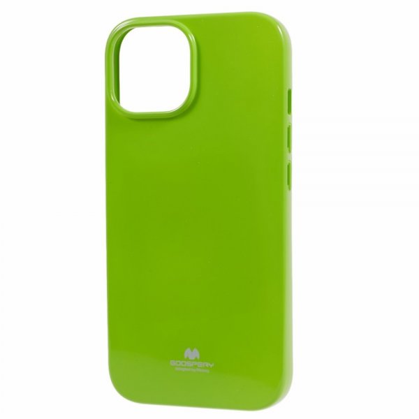 Mercury iPhone 15 Deksel Jelly Glitter Grønn