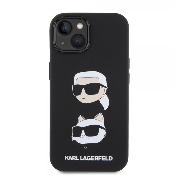 Karl Lagerfeld iPhone 15 Deksel Karl & Choupette Svart