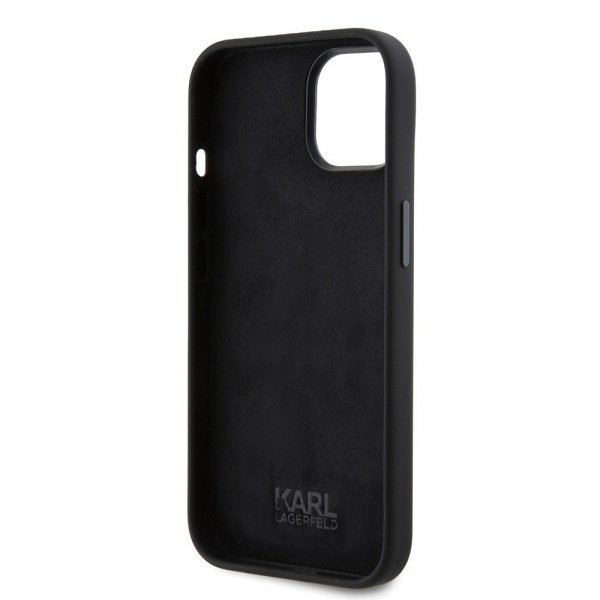 Karl Lagerfeld iPhone 15 Deksel Karl & Choupette Svart
