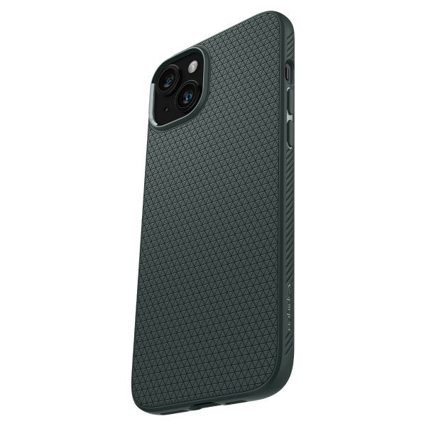 Spigen iPhone 15 Deksel Liquid Air Abyss Green