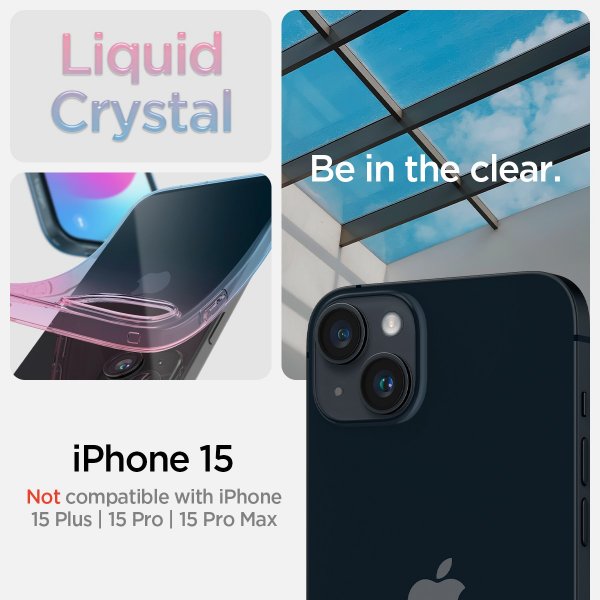 Spigen iPhone 15 Deksel Liquid Crystal Gradation
