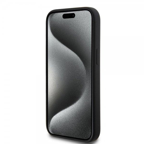 Karl Lagerfeld iPhone 15 Deksel Liquid Silicone MagSafe Svart