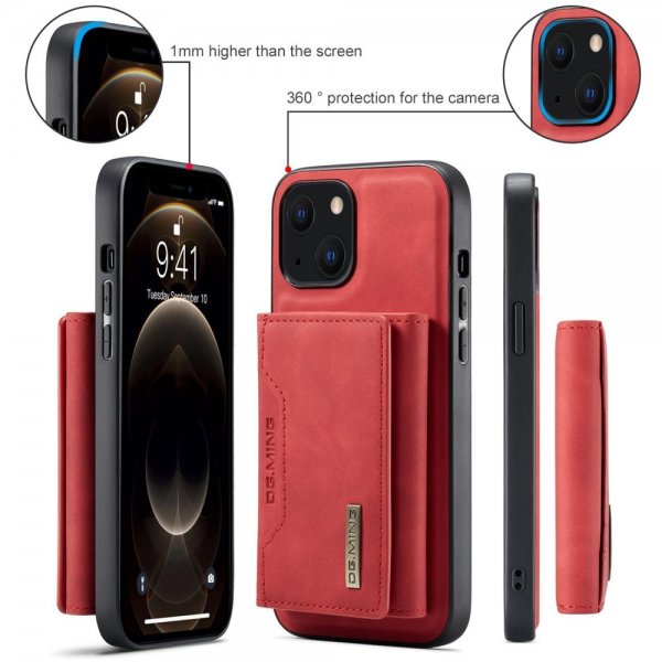 Dg.Ming iPhone 15 Deksel M2 Series Avtakbart Kortholder Rød