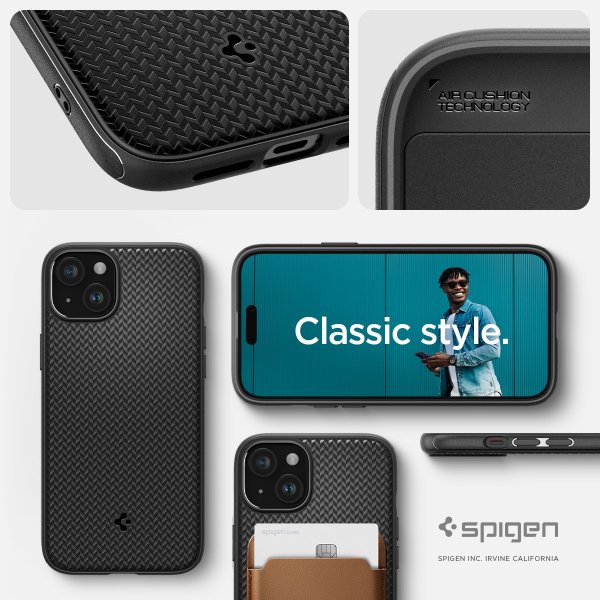 Spigen iPhone 15 Deksel Mag Armor MagFit Matte Black
