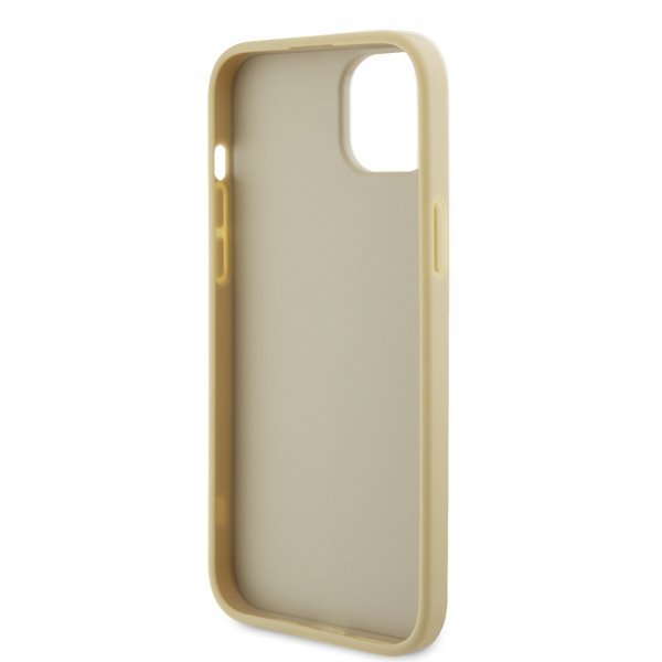 Guess iPhone 15 Deksel Metal Logo Strass Gull