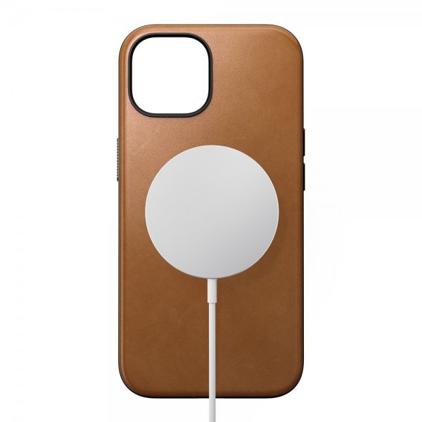 Nomad iPhone 15 Deksel Modern Leather Case English Tan